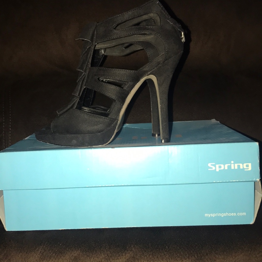 Black Suede Sandals